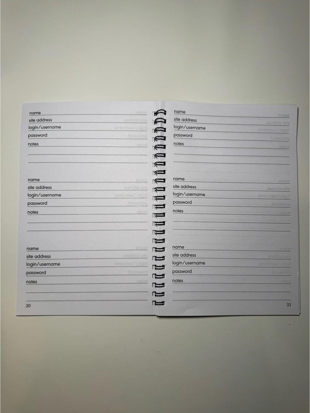 Password journal - Picture 2 of 6